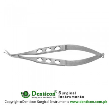 Castroviejo Corneoscleral Scissor Right - Medium Blades Stainless Steel, 11 cm - 4 1/2"